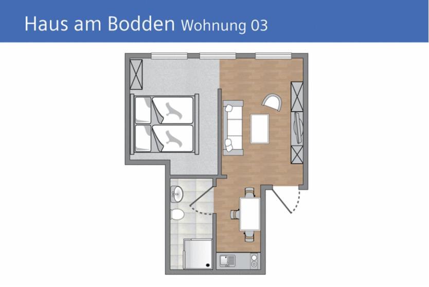 Appartamento Haus Am Bodden Groß Zicker Camera foto